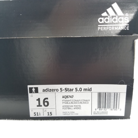 Adidas 5 Star 5.0 Mid‎ Cleats Size 16 - Picture 4 of 8